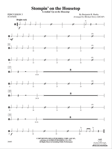 Stompin' on the Housetop: 3rd Percussion