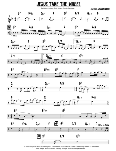 Jesus Take The Wheel