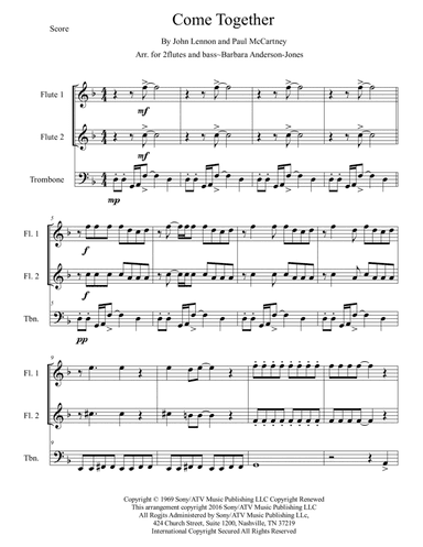 Come Together - Score Only