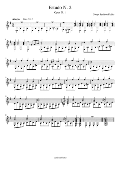 Estudo n.2, Opus 1