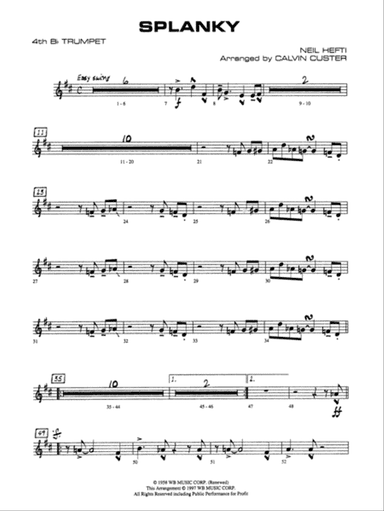Splanky: 4th B-flat Trumpet
