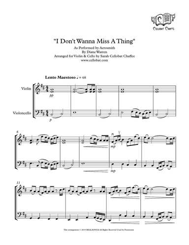 I Don't Want To Miss A Thing