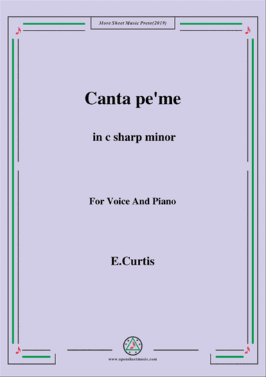 De Curtis-Canta pe' me in c sharp minor