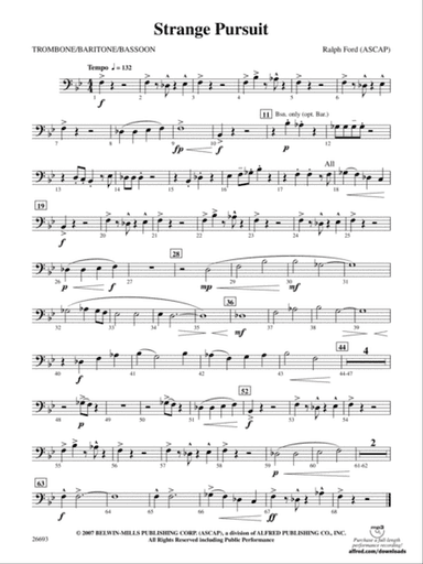 Strange Pursuit: 1st Trombone