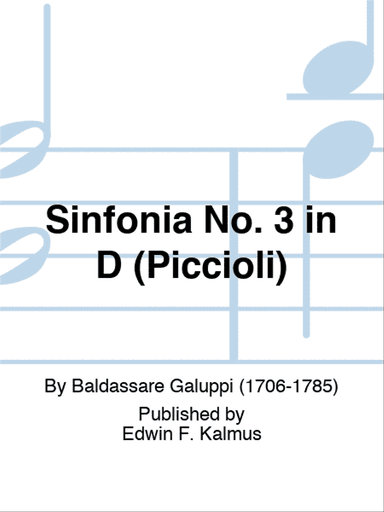 Sinfonia No. 3 in D (Piccioli)