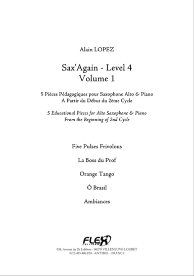 Sax'Again - Level 4 - Volume 1