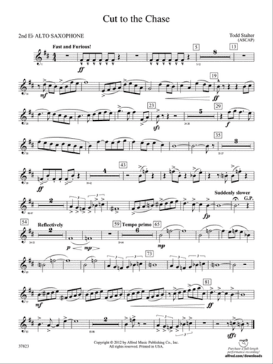 Cut to the Chase: 2nd E-flat Alto Saxophone