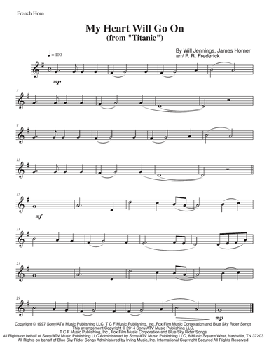 My Heart Will Go On (love Theme From 'titanic')