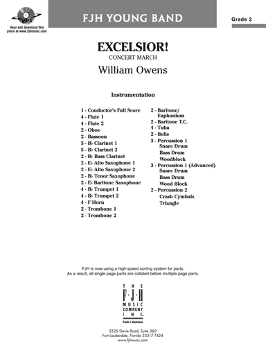 Excelsior!: Score