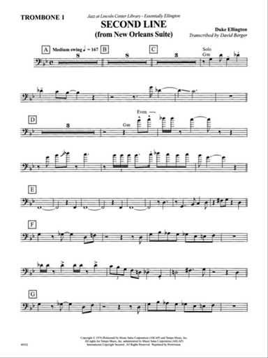 The Second Line: 1st Trombone