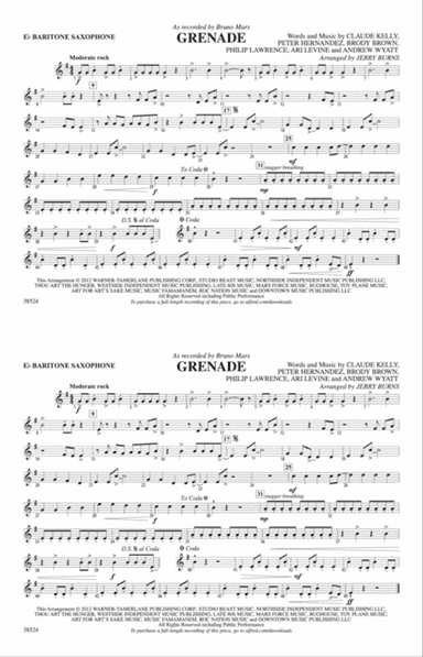 Grenade: E-flat Baritone Saxophone