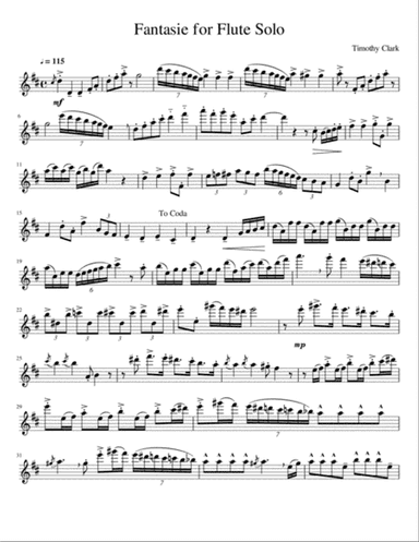 Fantasie for Flute Solo