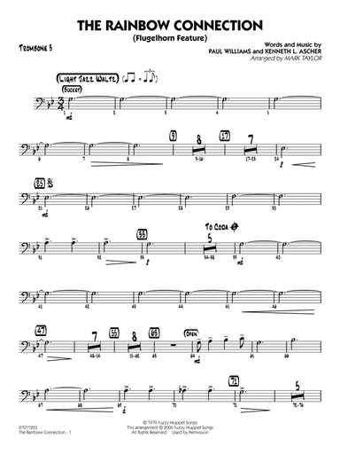 The Rainbow Connection (from The Muppet Movie) (arr. Mark Taylor) - Trombone 3