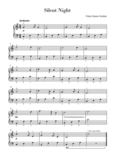 Silent Night (Easy Piano Solo)