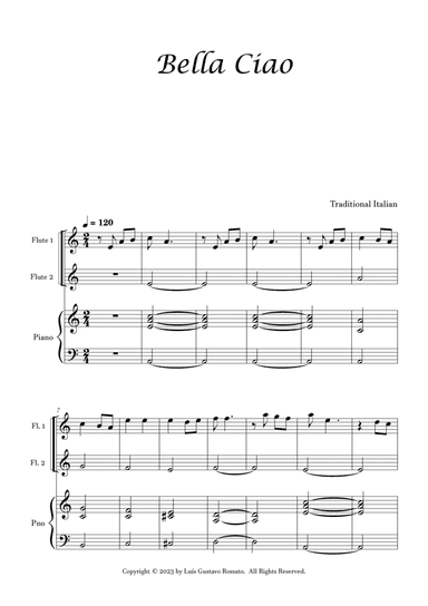 Bella Ciao - Flute Duet