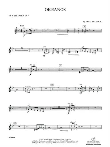 Okeanos: 1st & 2nd F Horns