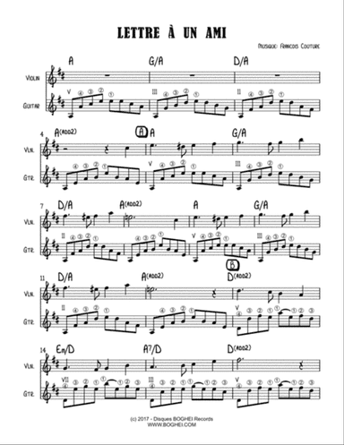 UNE LETTRE À UN AMI