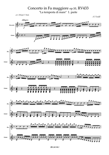Vivaldi: "La tempesta di mare" RV433, 1.parte