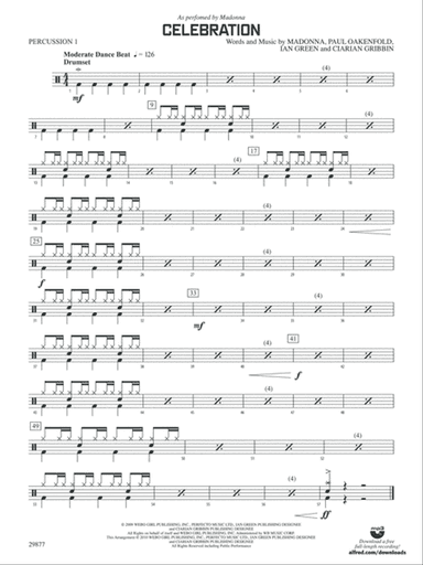 Celebration: 1st Percussion