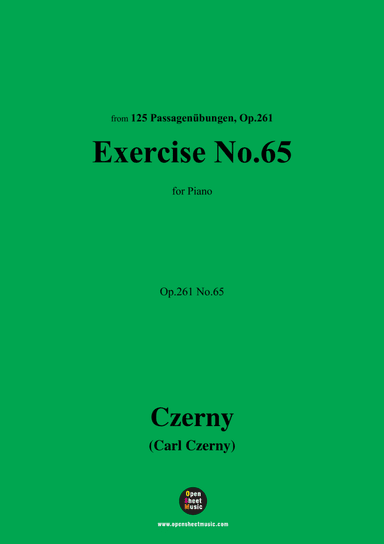 C. Czerny-Exercise No.65,Op.261 No.65