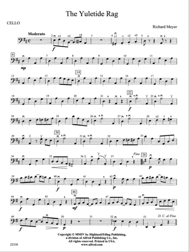 The Yuletide Rag: Cello