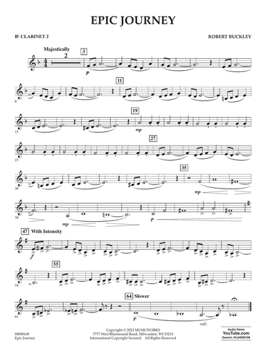 Epic Journey - Bb Clarinet 2