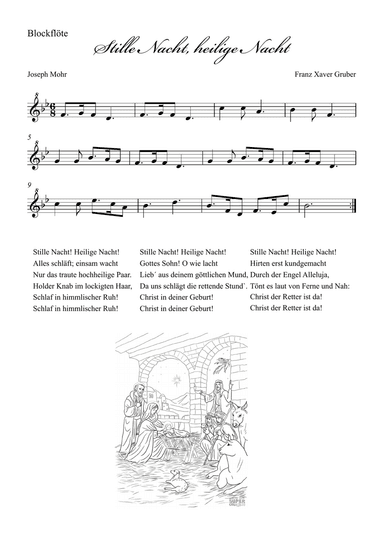 Stille Nacht (Holy Night) - recorder