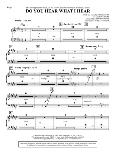 Do You Hear What I Hear (arr. Craig Courtney) - Harp