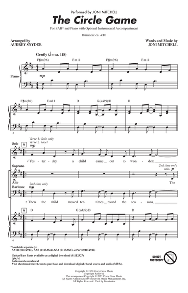 The Circle Game (arr. Audrey Snyder)