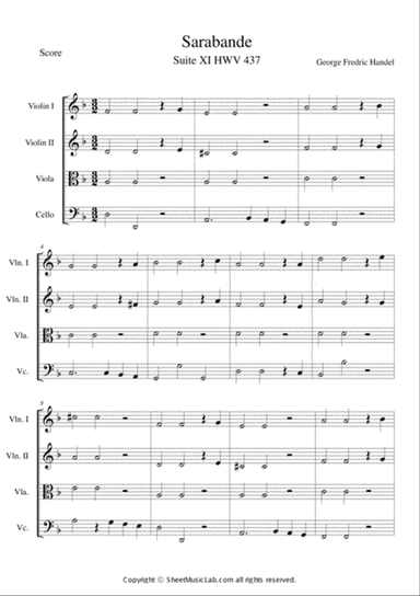 Sarabande HWV 437