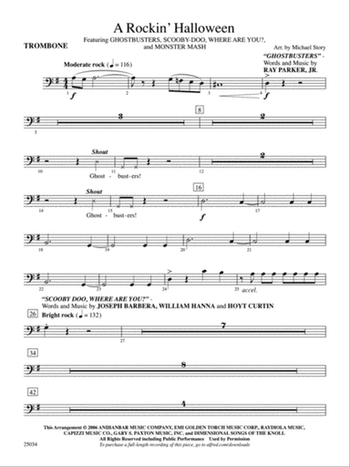 A Rockin' Halloween: 1st Trombone