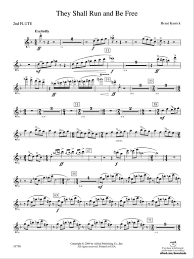 They Shall Run and Be Free: 2nd Flute