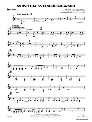 Winter Wonderland: 1st B-flat Clarinet