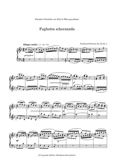 Fughetta scherzando op.39 No.3