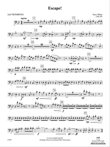 Escape!: 2nd Trombone