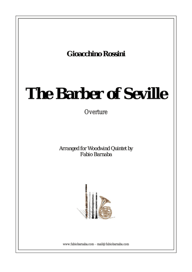 The Barber of Seville - Overture for Woodwind Quintet