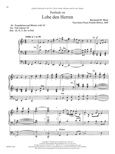 Postlude on “Lobe den Herren”