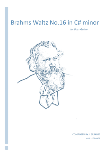 Brahms Waltz No.16 in C# minor for Bass Guitar