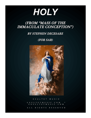 Holy (from "Mass of the Immaculate Conception") (SAB)