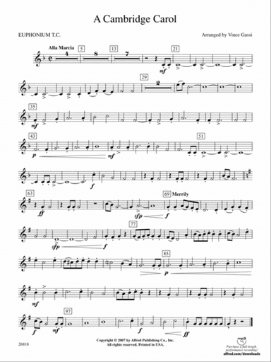 A Cambridge Carol: Baritone T.C.