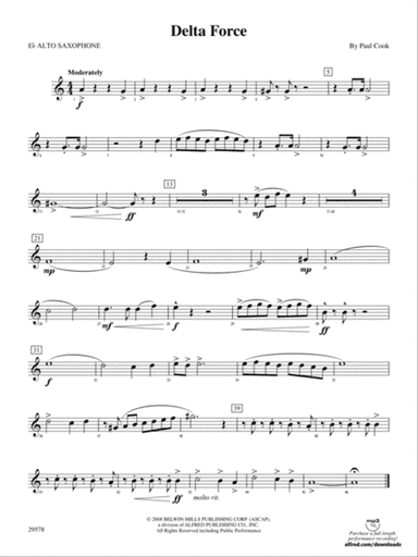 Delta Force: E-flat Alto Saxophone