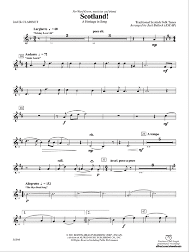 Scotland!: 2nd B-flat Clarinet