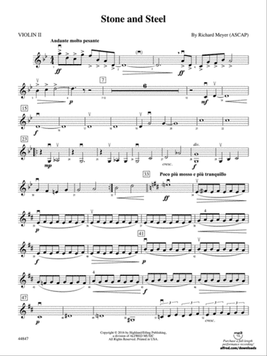 Stone and Steel: 2nd Violin