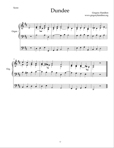 Dundee - Thou art the Way - Alternative Harmonization
