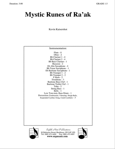 Mystic Runes of Ra’ak: Score