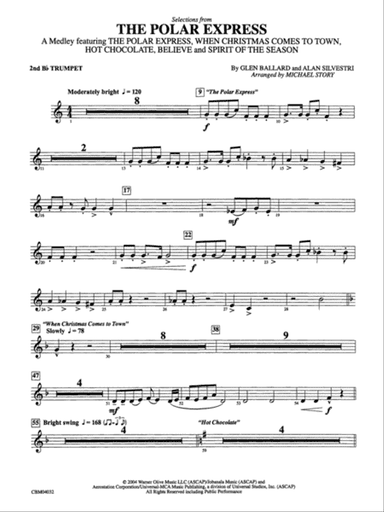 The Polar Express, Selections from: 2nd B-flat Trumpet