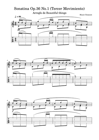Sonatina Op.36 No.1 (Tercer Movimiento)-Muzio Clementi