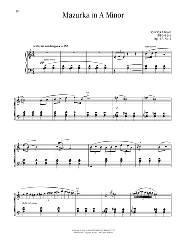 Mazurka In A Minor, KK IIb, No. 4