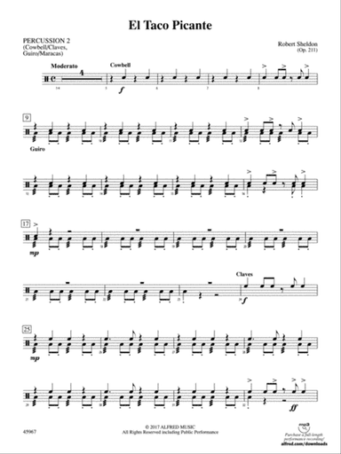 El Taco Picante: 2nd Percussion