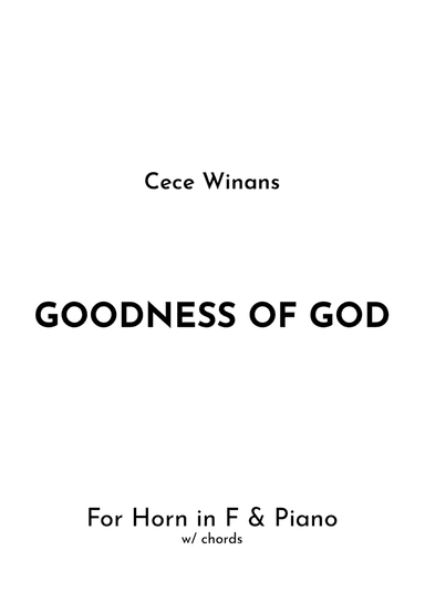 Goodness Of God